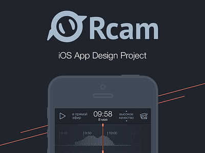 Rcam iOS App app flat ios minimal rcam surveillance video