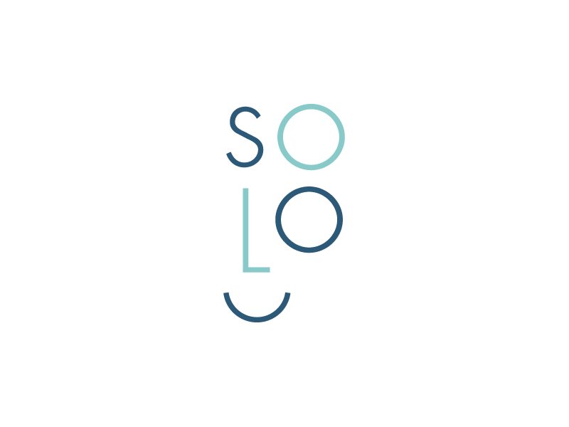 Cheese geometric logo simple smile solo