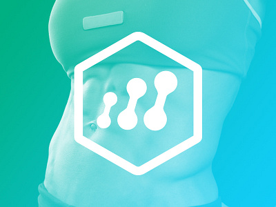 Dribbble KTF Logo art direction design evolution fitness gradient graphic design logo progress six pack sport strong