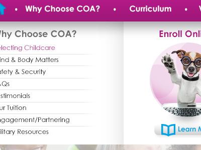 Coa Home V2 Header Option 1 R6 Dropdown V4 web web design