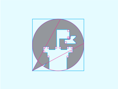 PK Grid branding design grid identity logo mark