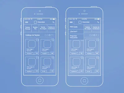 PSN Cards UX app ia id information architecture interaction interaction design ui user experience ux wireframe wireframes workflow