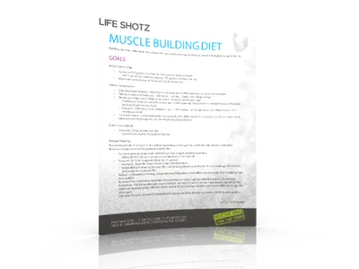 Muscle Building Diet diet flyer muscle