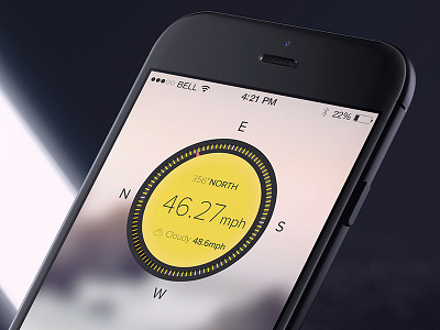 iPhone 6 Concept compass concept design flat ios8 iphone6 neat sleek