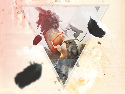 Sweety jane indian poster wolf
