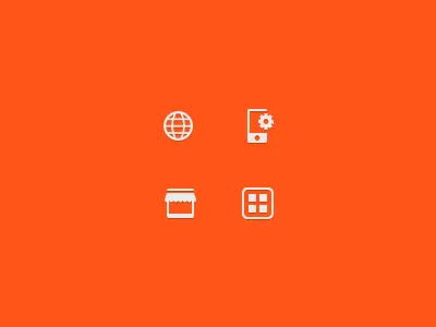 Iconography apps icons settings store