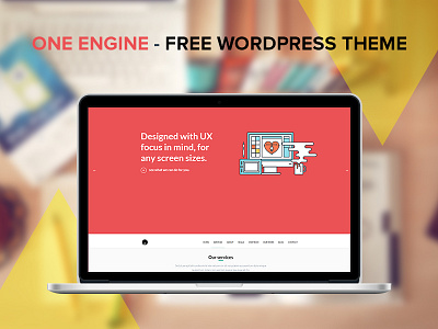 OneEngine - Free WordPress Theme flat free theme web wordpress