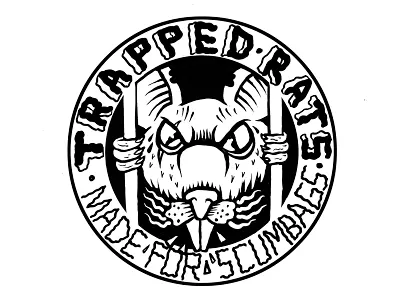TRAPPED RATS 2 catsneeze design illustration rat scumbag streetwear tshirt
