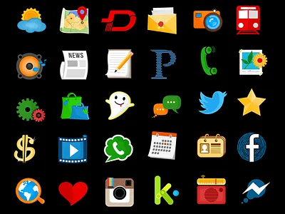 Icon set project for Zedge™ collection icons petya hadjieva project ragerabbit set vector zedge™