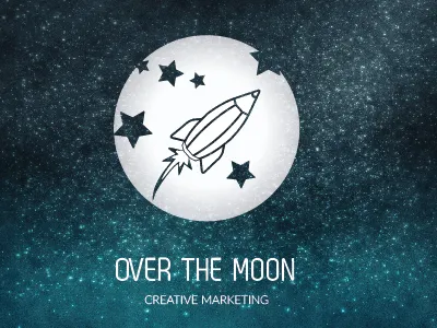 Screen Shot 14.13.59 brand branding creative design graphic graphicdesign logo moon rocket
