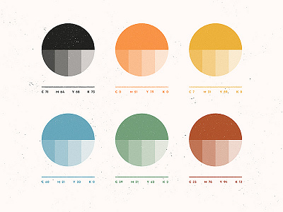 Color Palette austin branding burnt color style texas