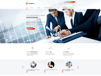 SwissMetrics amazing buisness financial fresh layout modern office web design