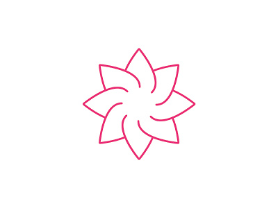 Lotus branding flower fuchsia identity logo lotus pink