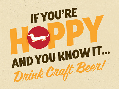 Clap Your Hands Say Beer beer brewery craft happy headline hoppy hops lockup minimal modern quote typography