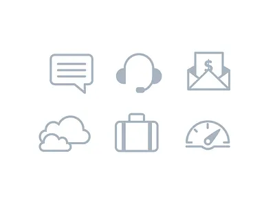 Nubity - Navbar iconwork billing clouds company dashboard icon illustration notifications nubity support vector
