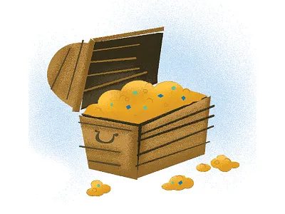 Treasure, Matey chest gold illustration jewels texture treasure