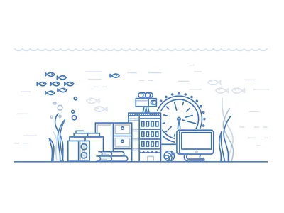 Undersea fish ocean sea undersea water