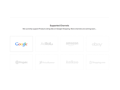 Channels advertising channels css flat google html