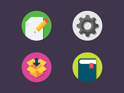 Rejected Icons 2 downloads icons illustration journal notes settings