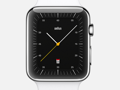 Braun BN0042 apple watch braun digital face