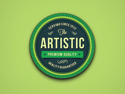 Badge badge label logo psd retro retro badge ribbon stitches typography vector badge vintage