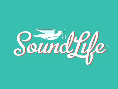 Soundlife Logo Option 02 bird dove iconography illustration