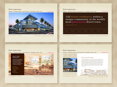 Port Lawrence - Various Screens downtown palm springs lofts luxury penthouses residences