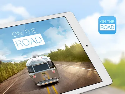 On the Road App apps digital design ui user interface design ux