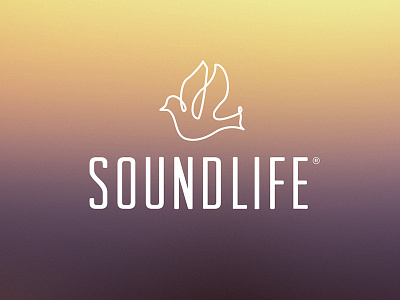 Soundlife Logo Option 03 bird dove iconography illustration logo