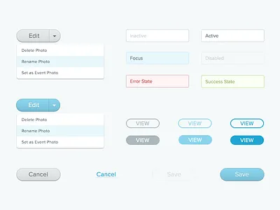 More Studio Panel UI Assets asset backend button dashboard dropdown form menu panel shootproof stroke ui