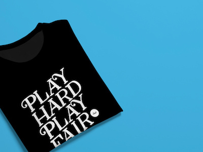 Play Hard. Play Fair. 3nil apparel design soccer