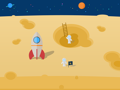 Cheese Moon flat moon