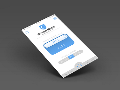 VPN Full/Auto Protection gui icons menu mobile navigation ui ui design ux