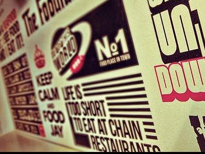 Restaurant Identity branding food grafitti identity interior restaurant typography