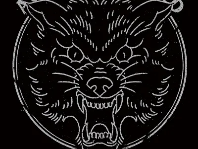 Wolf design fakexfake texture wolf