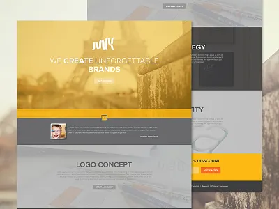 Landing Page ui ux web design