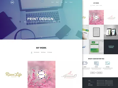 New portfolio is now live! branding design gallery portfolio print web work