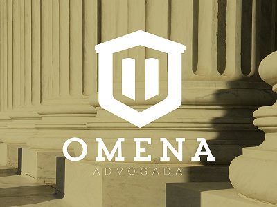 Omena Lawyer brand branding clean design icon law lawyer logo logotype minimal