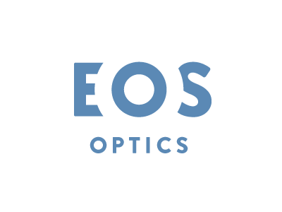 EOS Optics Logo Proposal eos logo logotype mark minimalist negative optics space typography