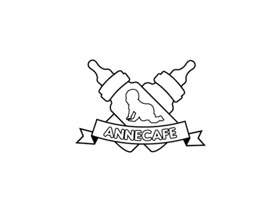 annecafe logo sketch burak beceren design graphic illustration logo mistikseftali vector