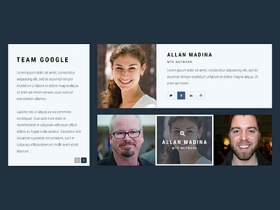 UI/UX for Team Section alaminmir layout marketing nokshacreative purple social uiux