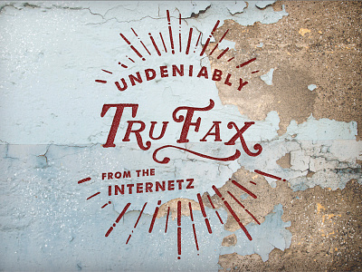 TruFax internetz trufax type typography web graphics