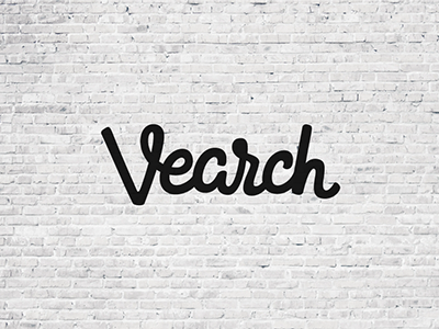 logo for VEARCH Social Search USA calligraphy design font hand handlettering lettering logo logotype sign tags