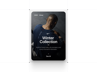 Collection Card - Ecommerce Website card clean clothing design ecommerce eshop interface minimal nike online shop product product design shop shopping ui user interface ux web web design website