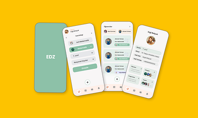 EDUCATION APP | EDZ app apps design education education app graphic design mobile app product ui uiux user interface ux