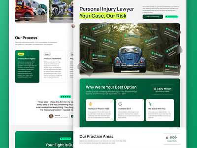 Landing Page Design | Injury Lawyer injury lawyer landing page lawyer website design