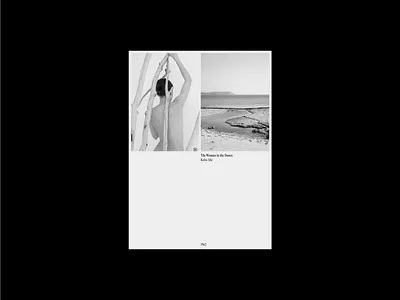 The Woman in the Dunes | Longread branding concept design graphic design mininal ui web webdesign