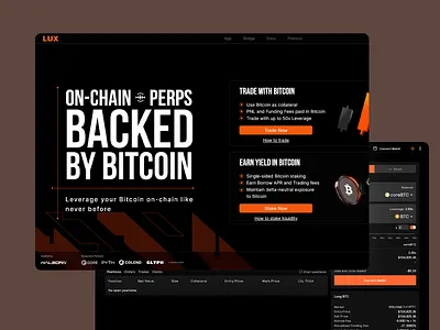 Bitcoin Trading Platform Design bitcoin leverage bitcoin trading blockchain crypto derivatives crypto trading crypto website defi interface defi platform digital finance fintech platform interactive design smart contracts token economy trading platform typography ui design ux design ux ui web3 web3 design