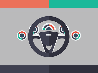 Vrooom.. adobe illustrator car flat flat design hud illustrator vector