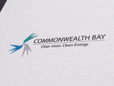 Commonwealth Bay brand design graphic logo turbine wind